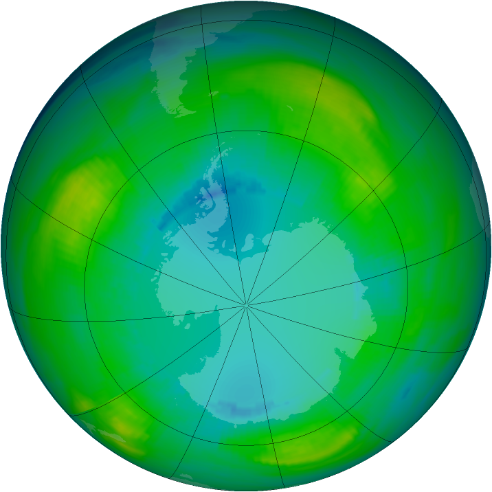 Ozone Map 1980-08-16